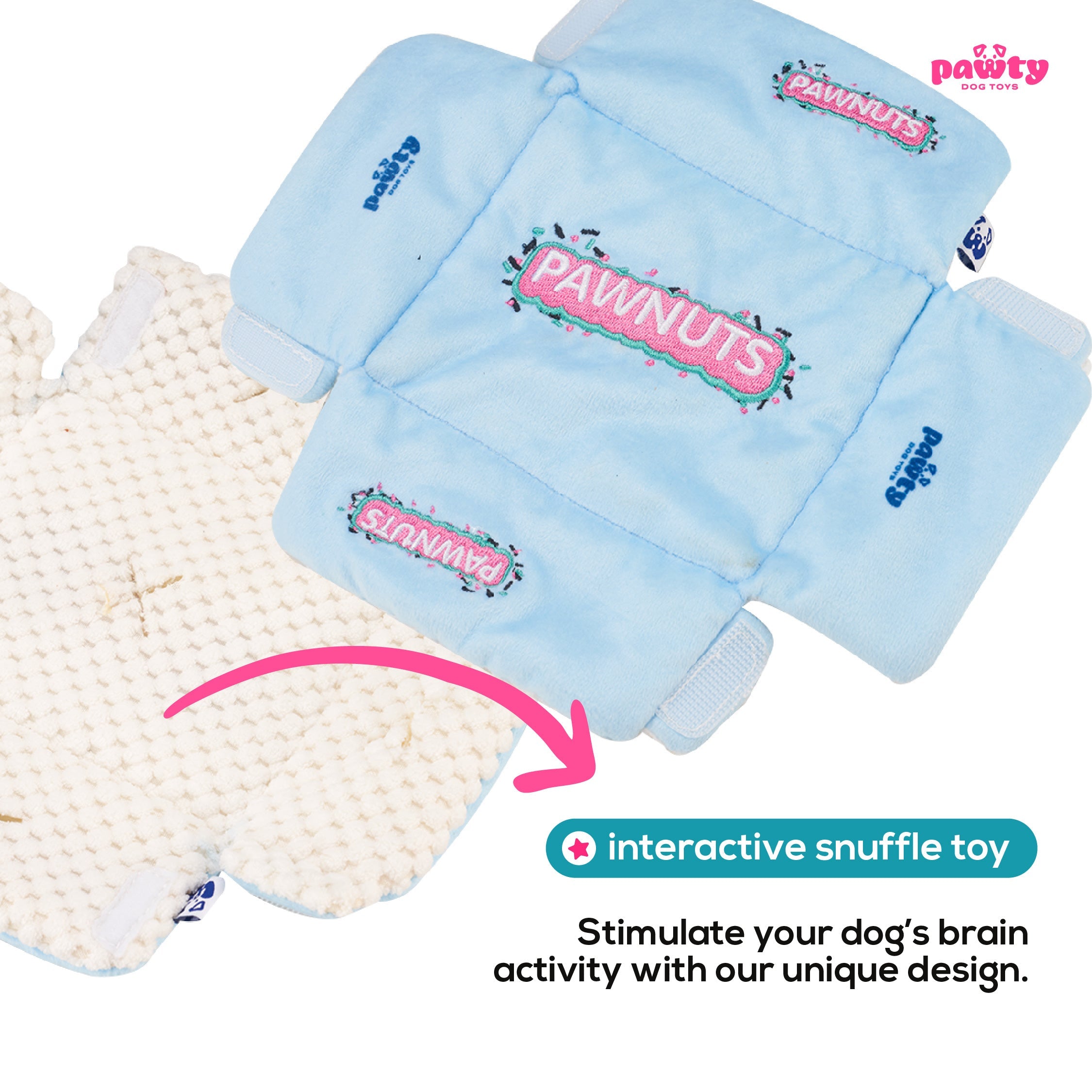 DONUTS INTERACTIVE DOG TOY - TUG/TOSS/FETCH - ThoseDogParents.com