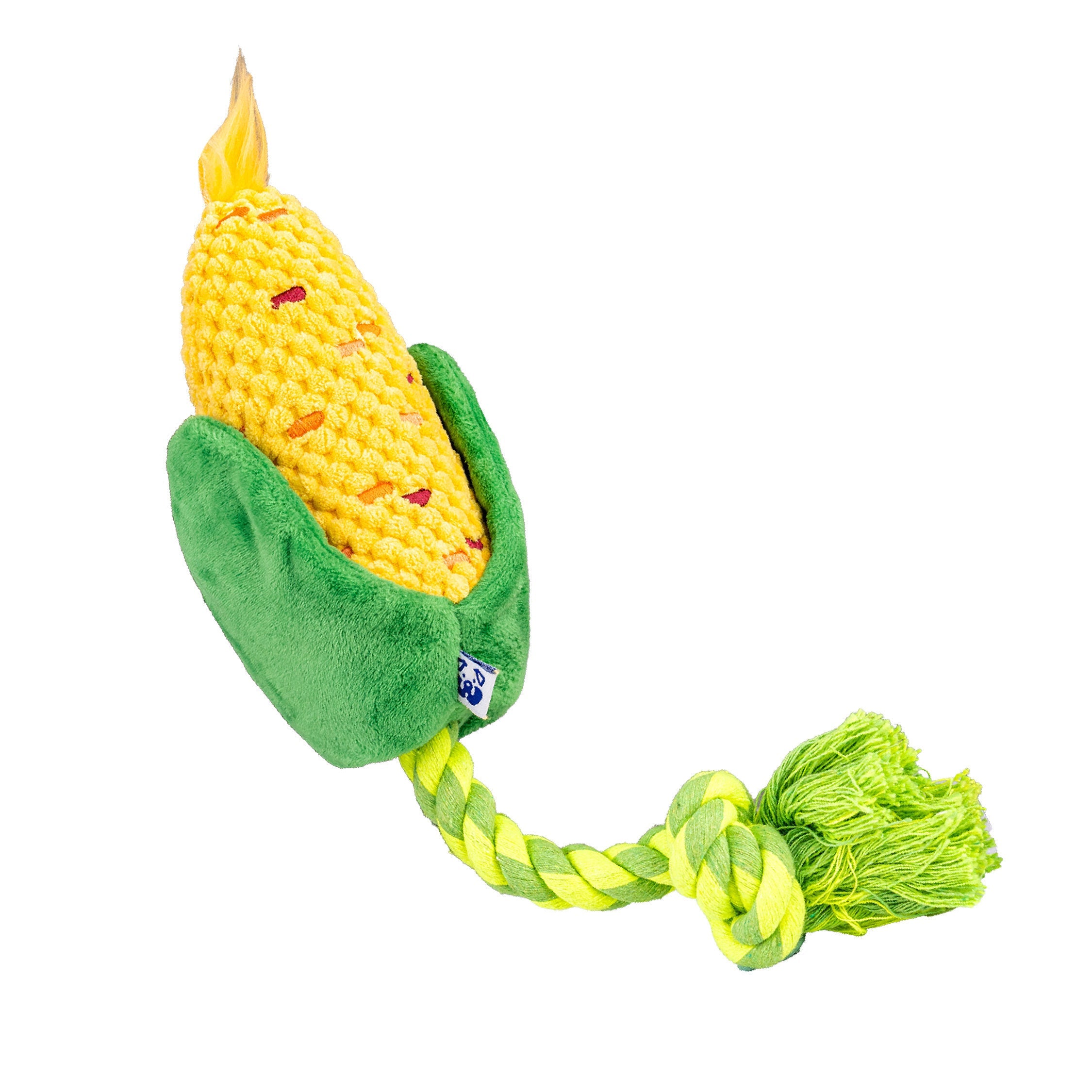 Corn Shaped Plush Dog Toy Durable - ThoseDogParents.com