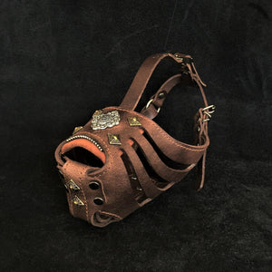 ''Aztec'' Basket Muzzle Grey - ThoseDogParents