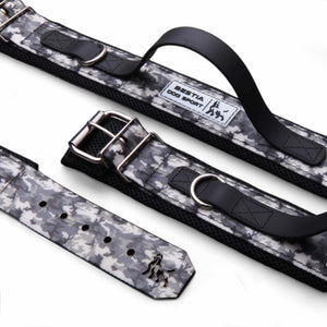 BESTIA DOG SPORT HANDLE COLLAR GREY CAMO - ThoseDogParents