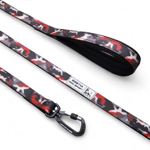 Bestia Dog Sport Tactical Leash Red Camo - ThoseDogParents