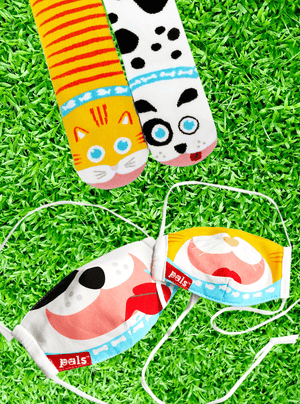 CAT & DOG SOCKS + REVERSIBLE FACE MASK BUNDLE - ThoseDogParents