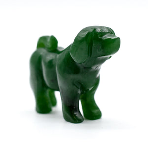 Dark Green Jade Dog Figurines - ThoseDogParents