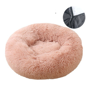 Dog bed, removable and washable round plush pet bed, warm pet supplies, pet bed, pet mat - ThoseDogParents