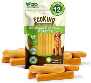 EcoKind Gold Yak Dog Chews Grade A Quality 100% Natural, Healthy & Safe - 3 POUND BAG - ThoseDogParents
