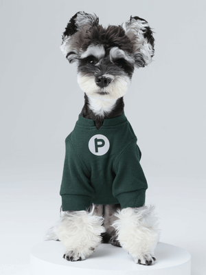 Embroidery Waffle T-Shirt - Green - ThoseDogParents