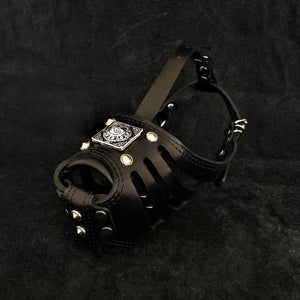 ''Eros'' Basket Muzzle All Black - ThoseDogParents
