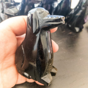 Gold Sheen Obsidian Dog Figurine - ThoseDogParents