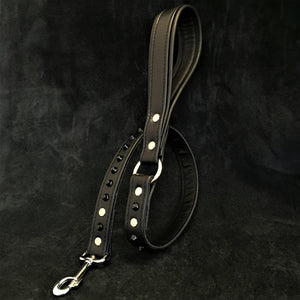 Black studded leash