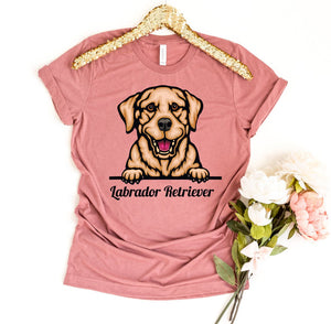 Peeking Labrador Retriever Dog T-shirt - ThoseDogParents