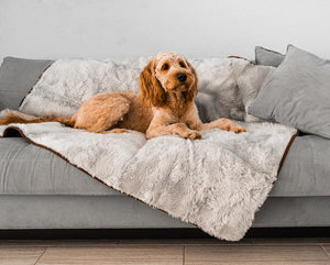 PupProtector™ Summer Short Fur Waterproof Throw Blanket - Grey - ThoseDogParents
