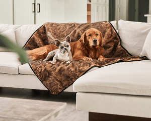 PupProtector™ Summer Short Fur Waterproof Throw Blanket - Sable Tan - ThoseDogParents