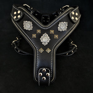 The "Aztec" BLACK harness - ThoseDogParents