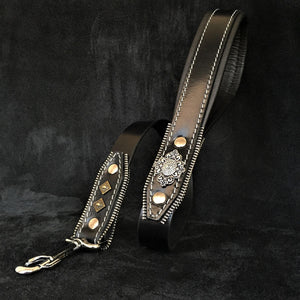 The ''Aztec'' Black leash - ThoseDogParents