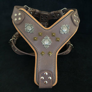 The "Aztec" Grey Harness - ThoseDogParents