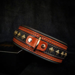 The "Balteus" brown collar - ThoseDogParents