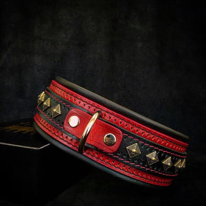 The "Balteus" red collar - ThoseDogParents
