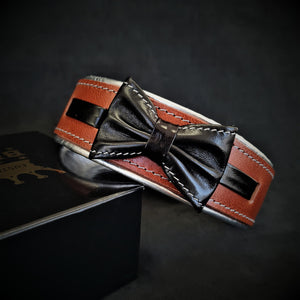 The "Bowtie" collar brown - ThoseDogParents