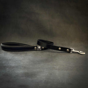 The "Eros" Leash 1 inch wide Black - ThoseDogParents