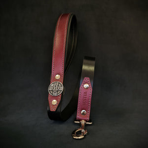 The "Hektor" Burgundy dog leash - LIMITED - ThoseDogParents