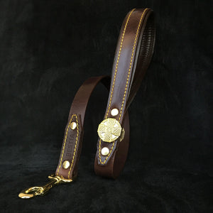 The "Maximus" Brown leash - ThoseDogParents