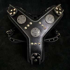 The "Maximus" silver harness - ThoseDogParents