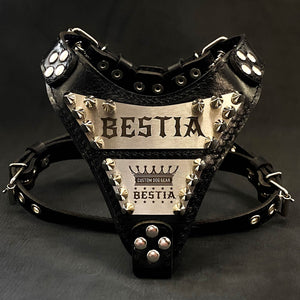The "Metal" harness small to medium size - Personalized - ThoseDogParents