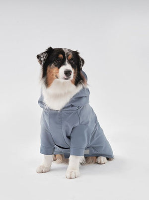 Tribeca adjustable velcro raincoat - Light Blue - ThoseDogParents